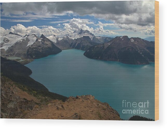 Garibaldi Lake Wood Print featuring the photograph Panorama Overlook At Garibaldi Provincial Park by Adam Jewell