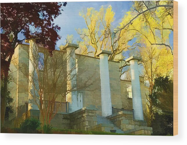  Wood Print featuring the photograph Patapsco Female Institute by Dana Sohr