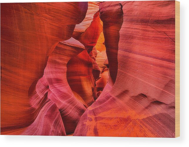 Antelope Canyon Wood Print featuring the photograph Pathway to Beauty by Greg Norrell