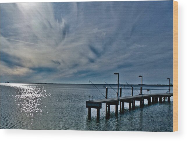 Bay Wood Print featuring the photograph Peaceful by Chauncy Holmes