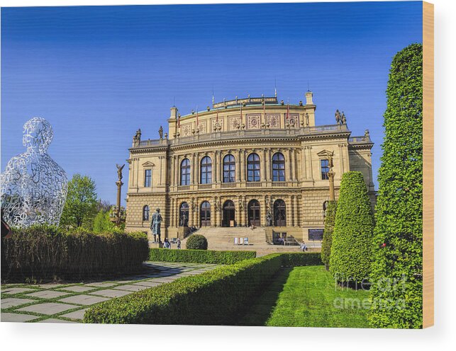 Rudolfinum Wood Print featuring the photograph Peaceful Rudolfinum by Brenda Kean