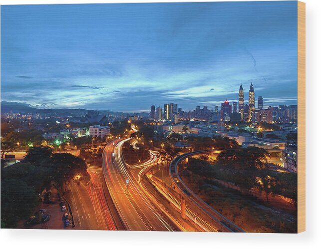 Built Structure Wood Print featuring the photograph Pekeliling Flat, Malaysia by Photography By Spintheday