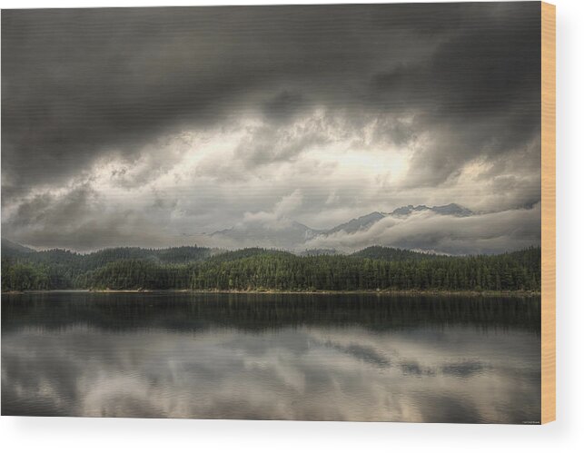 Lake Wood Print featuring the photograph Pending Storm by Ryan Wyckoff