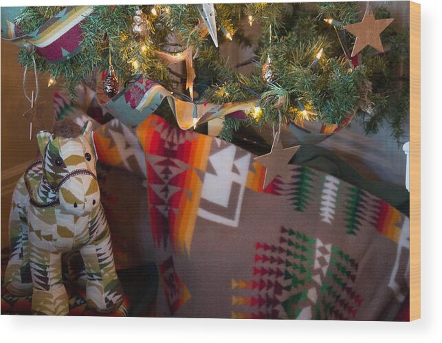 Pendleton Wood Print featuring the photograph Pendleton Christmas by Patricia Babbitt