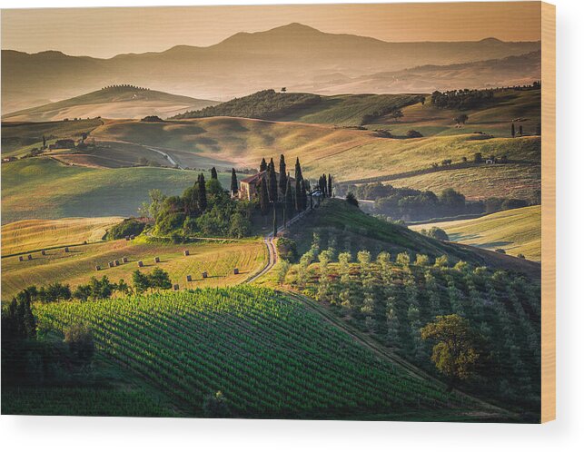 Scenics Wood Print featuring the photograph Perfect Day by Francesco Riccardo Iacomino
