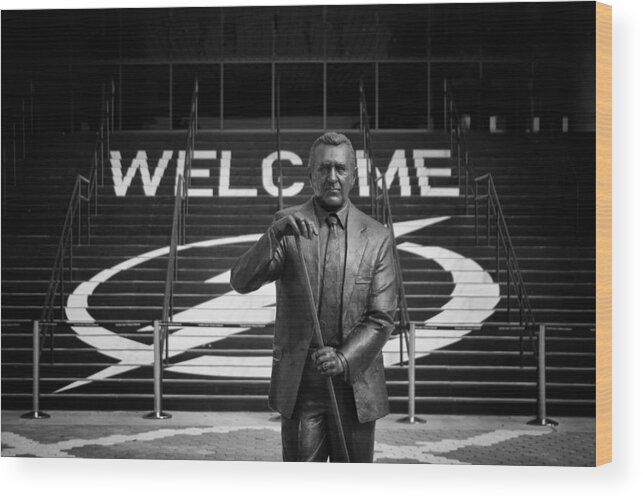 Tampa Bay Lightning Wood Print featuring the photograph Phil Esposito Says by Ben Shields