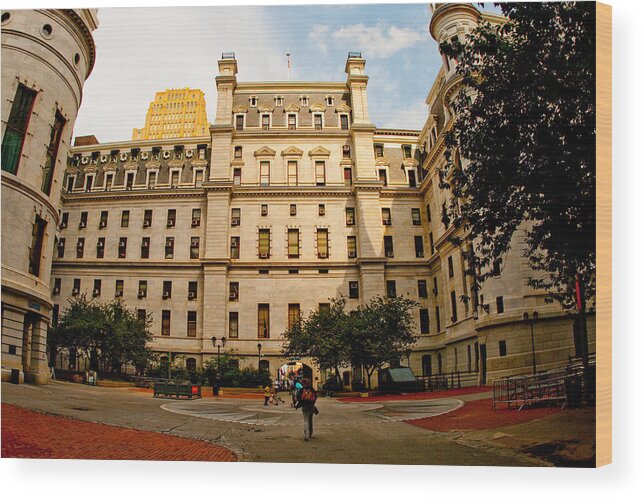 Philadelphia Wood Print featuring the photograph Philadelphia City Hall by Kristia Adams