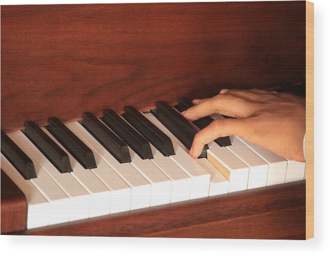 Piano Wood Print featuring the photograph Piano by Emanuel Tanjala