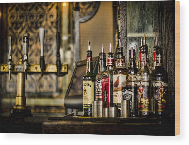 Alcohol Wood Print featuring the photograph Pick Your Poison by Heather Applegate