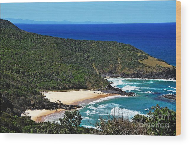 Photography Wood Print featuring the photograph Picturesque Australian Beach - Coastline 2 by Kaye Menner