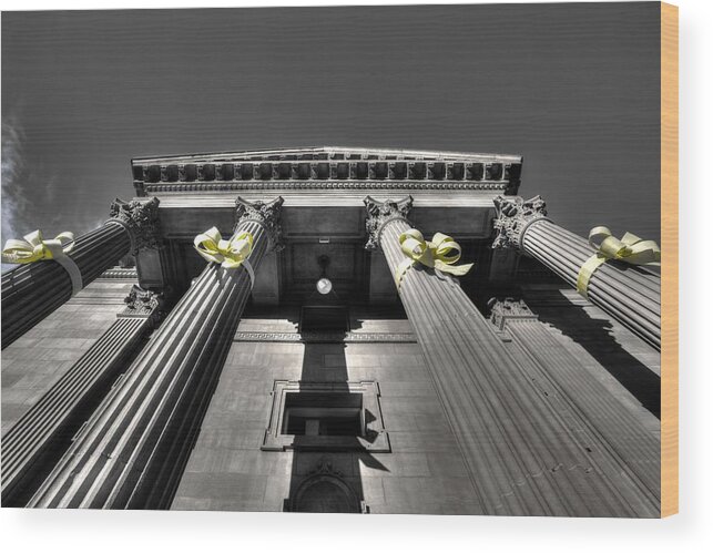 Architecture Wood Print featuring the photograph Pillard by David Andersen