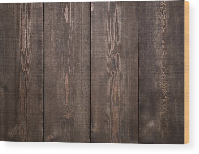 Toughness Wood Print featuring the photograph Pine Wood Plank by MirageC