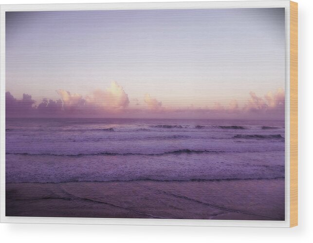 Pacific Sunset Wood Print featuring the photograph Pink Sunset 2 by Bonnie Bruno