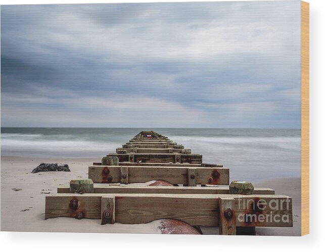 Ocean Wood Print featuring the photograph Pipe Dream by Charles Aitken