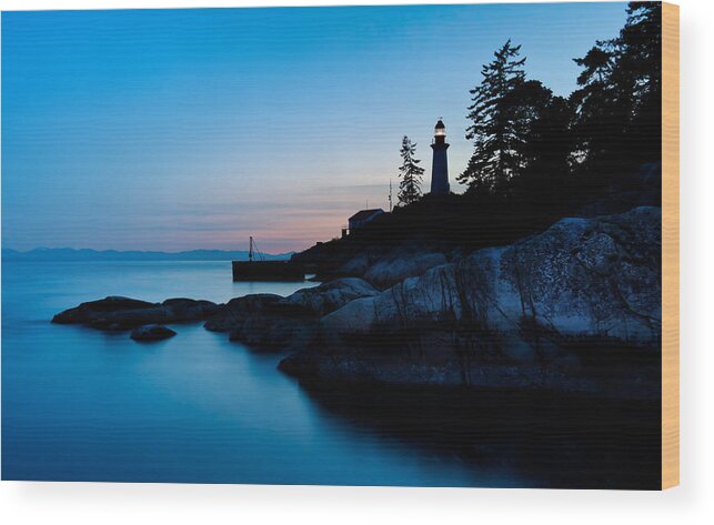 Lighthouse Wood Print featuring the photograph Point Atkinson Lighthouse by Alexis Birkill