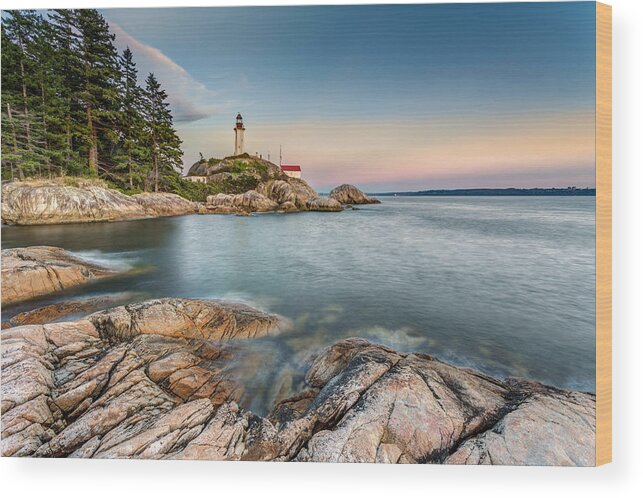 Point Atkinson Wood Print featuring the photograph Point Atkinson Lighthouse by Pierre Leclerc Photography