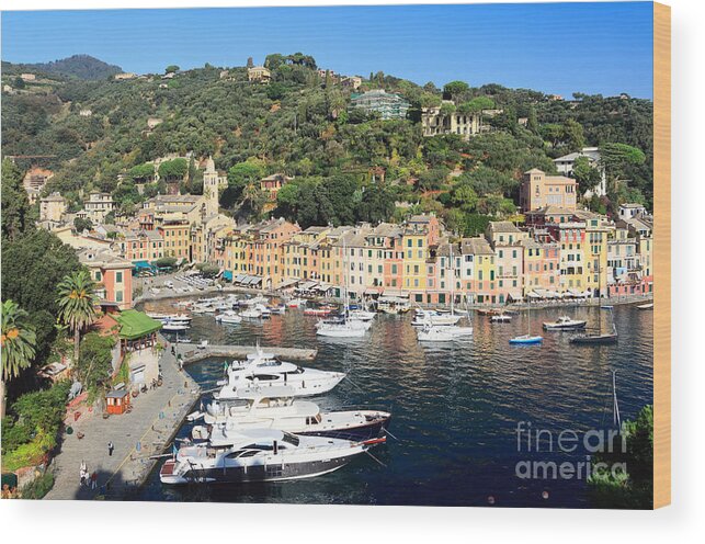 Bay Wood Print featuring the photograph Portofino - Italy by Antonio Scarpi