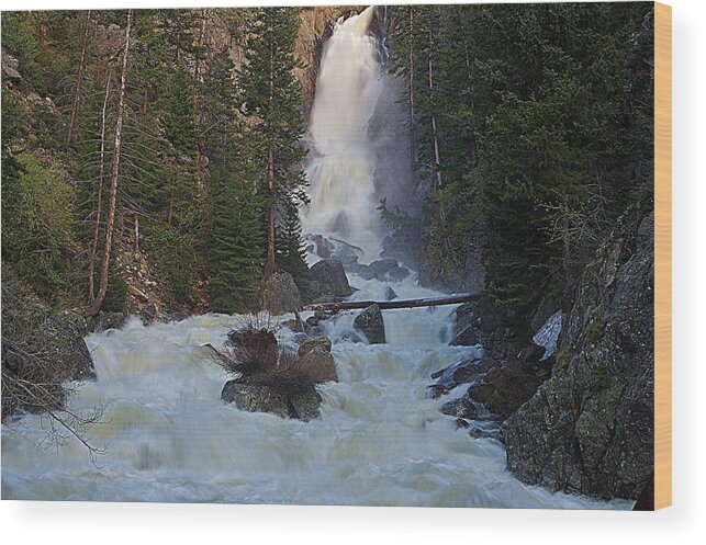 Fish Creek Fall Wood Print featuring the photograph Power on Display by Matt Helm