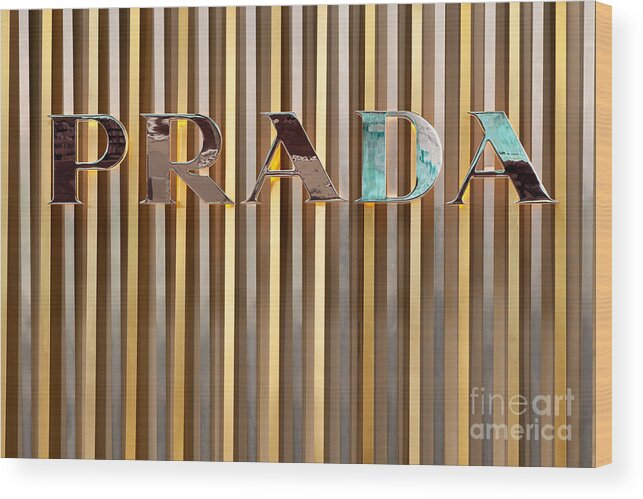 Prada Wood Print featuring the photograph Prada 01 by Rick Piper Photography