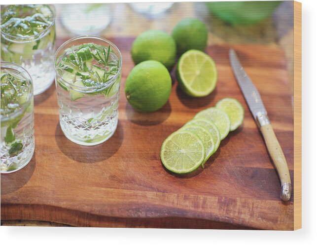 Rosemary Wood Print featuring the photograph Preparing Drinks by Olivia Bell Photography