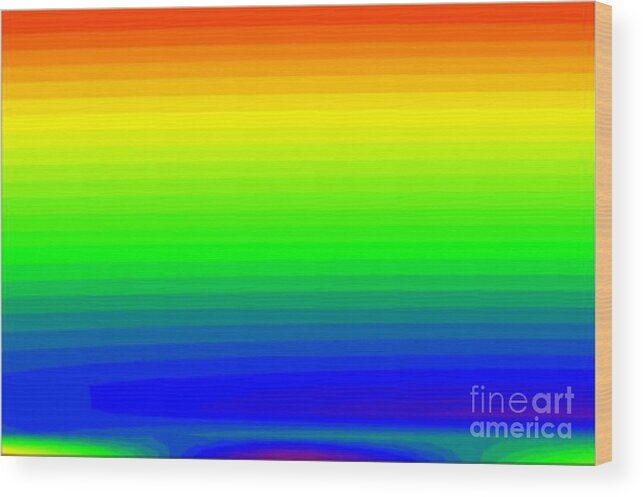 Digital Art Wood Print featuring the digital art Prism by Steven Pipella