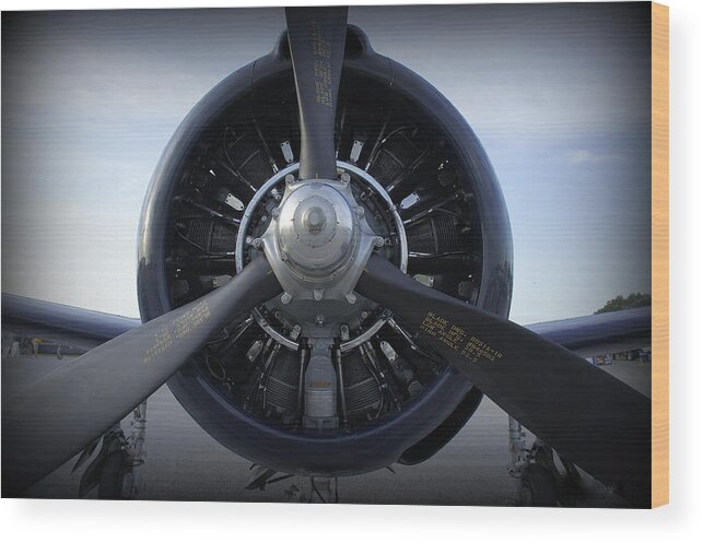 Propeller Wood Print featuring the photograph Props by Laurie Perry