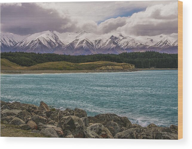 Purple Wood Print featuring the photograph Purple Mountain's Majesty by John and Julie Black