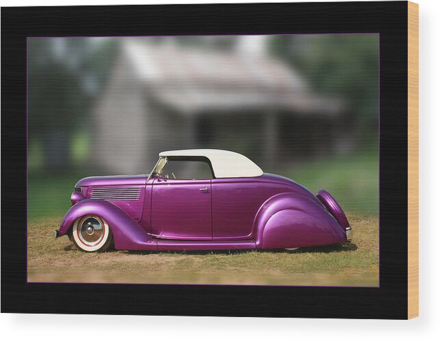 Hotrod Wood Print featuring the photograph Purple Perfection by Keith Hawley