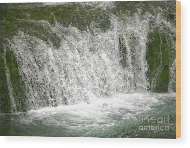 Waterfall Wood Print featuring the photograph Raging Waters by Rich Collins