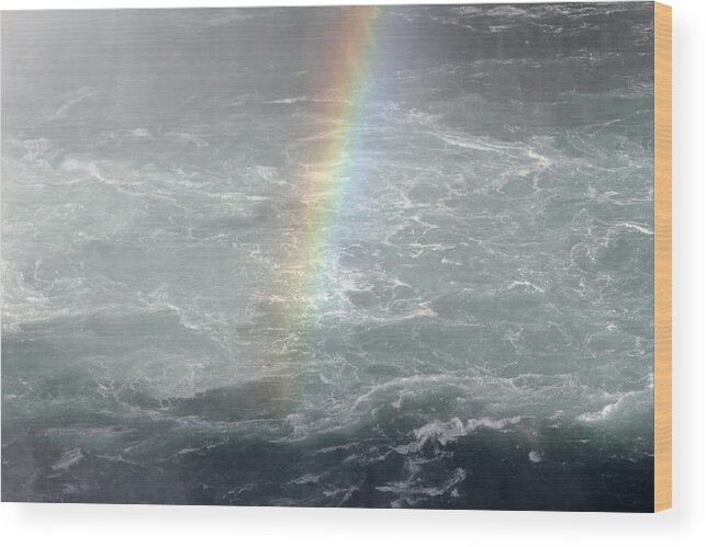 Rainbow Wood Print featuring the photograph Rainbow on the Water by Jackson Pearson