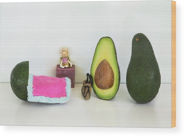 Avocado Wood Print featuring the photograph Ready For The Birth by Jacqueline Hammer