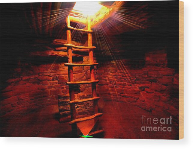 Mesa Verde National Park Wood Print featuring the photograph Red Light by Adam Jewell