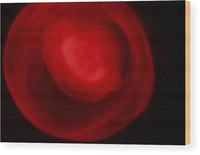 Light Wood Print featuring the photograph Red Light by Joel Loftus
