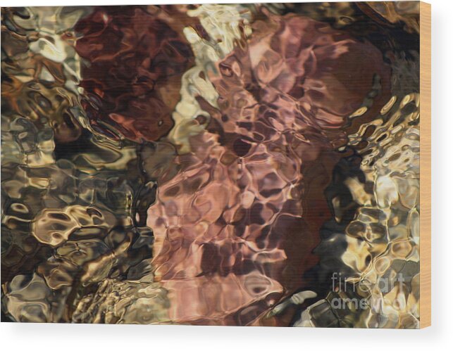 Abstract Photograph Wood Print featuring the photograph Red Rock by Fred Sheridan