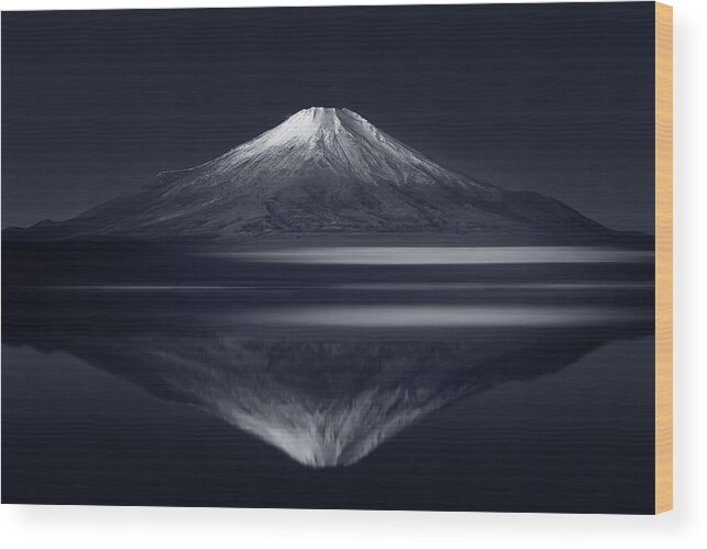 #faatoppicks Wood Print featuring the photograph Reflection Mt. Fuji by Takashi Suzuki