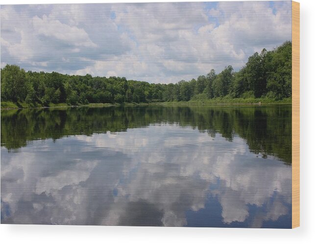 Reflections Wood Print featuring the photograph Reflections by Angie Schutt