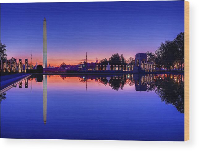 Metro Wood Print featuring the photograph Reflections of World War II by Metro DC Photography