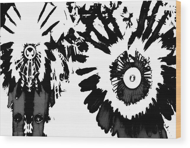 Black Hills Powwow Wood Print featuring the photograph Regalia 3 by Clarice Lakota