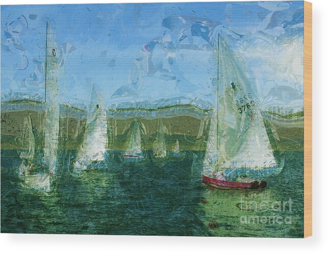 Sailing Day Regatta Wood Print featuring the photograph Regatta Day by Julie Lueders 