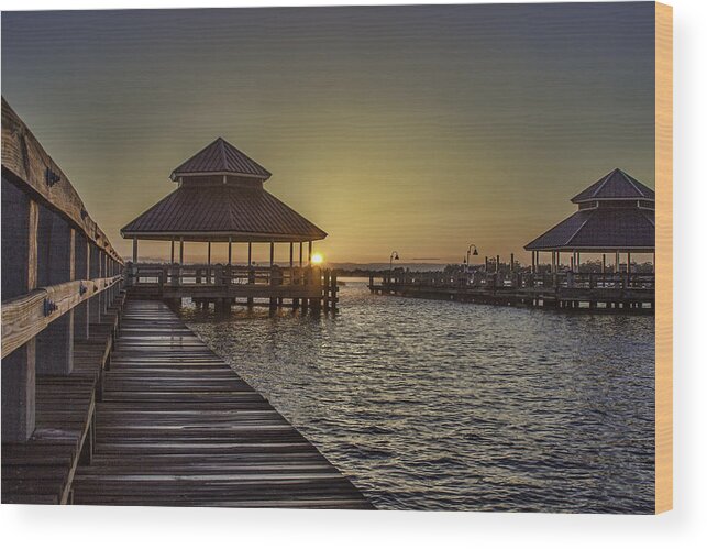Dock Wood Print featuring the photograph Relax by Brian Wright