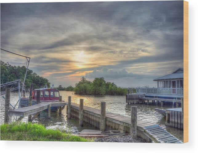 Lake Maurepas Wood Print featuring the photograph Remnants by Charlotte Schafer