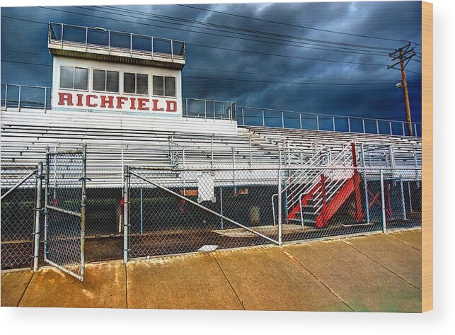 Sports Wood Print featuring the photograph Richfield High School by Amanda Stadther