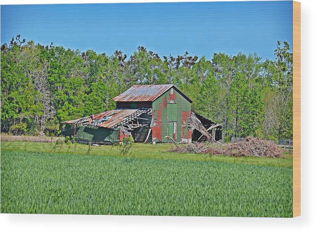 Barn Wood Print featuring the photograph Rickety Splendor by Linda Brown