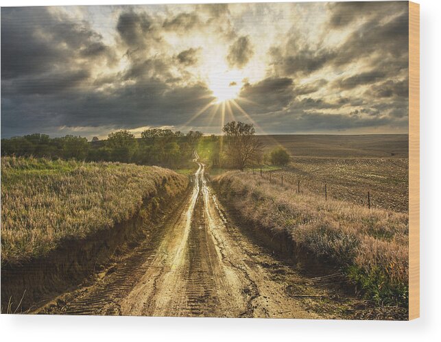 Road To Nowhere Wood Print featuring the photograph Road to Nowhere by Aaron J Groen
