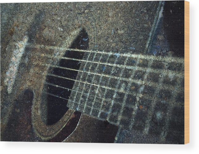 Guitar Wood Print featuring the photograph Rock Guitar by Photographic Arts And Design Studio