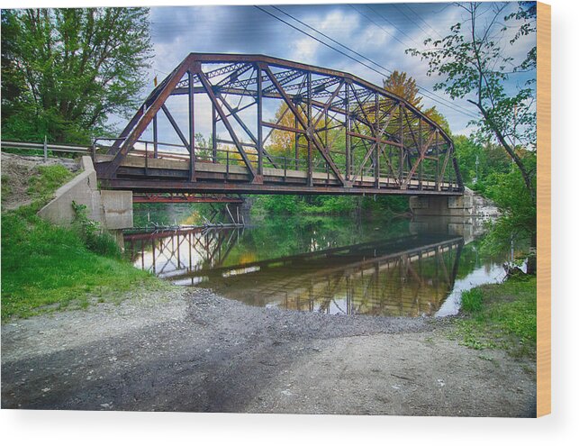 Bridges Wood Print featuring the photograph Rt 106 Bridge by Guy Whiteley