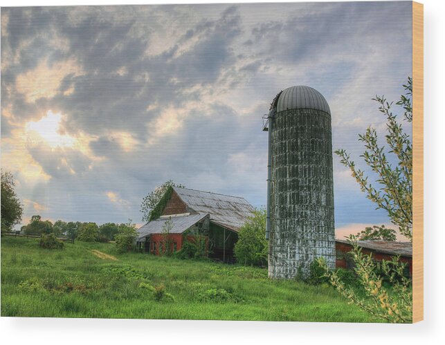 Farm Wood Print featuring the photograph Rustic by JC Findley