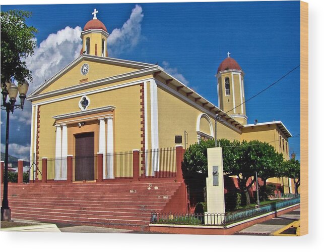  Wood Print featuring the photograph Sabana Grande Catholic Church by Ricardo J Ruiz de Porras