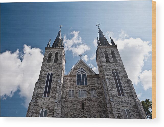 Canada Wood Print featuring the photograph Saint Paul Cathedral in Midland Ontario by Marek Poplawski