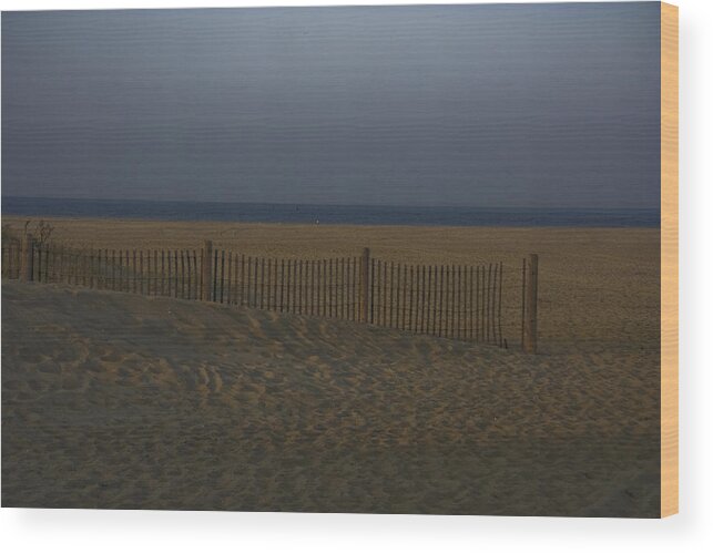 Sandy Hook Wood Print featuring the photograph Sandy Hook at Dusk by Conor McLaughlin